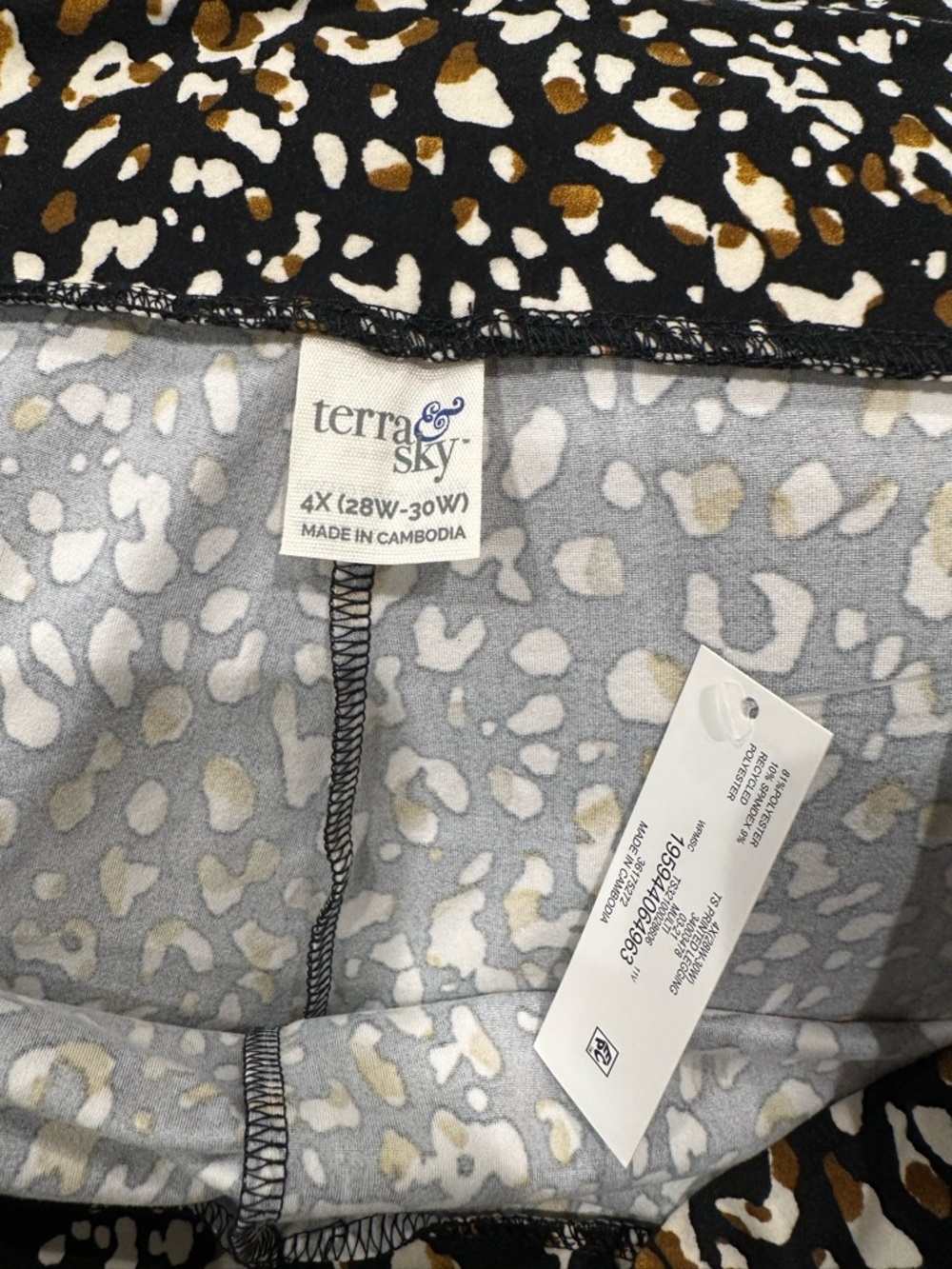 Terra & Sky Black Floral Leggings with Yellow & Pink Accents Bundle - Picture 4 of 5